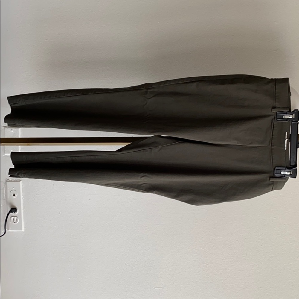 Khaki Green Ankle Pants